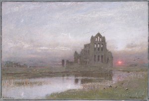 Whitby Abbey od Albert Goodwin