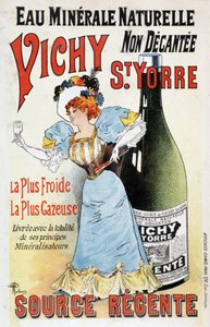 Reklama na minerální vodu Vichy St Yorre - Albert Guillaume (1873-1942), v.1895 od Albert Guillaume
