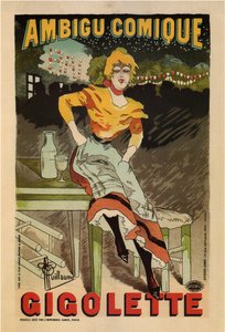 Nejednoznačný komiks, Gigolette, 1896 od Albert Guillaume