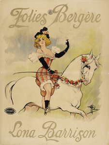 Folies Bergeres. Lona Barrison, c. 1895. od Albert Guillaume