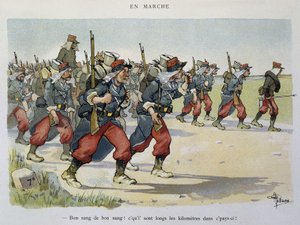 Chůze – The Armee viděná Albertem Guillaumeem (1873-1942), cca 1900 od Albert Guillaume