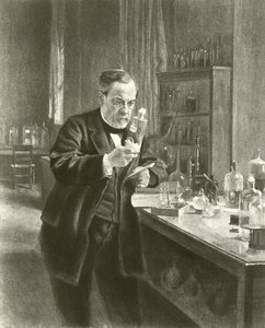 Dr Louis Pasteur ve své laboratoři (hlubotisk) od Albert Gustaf Aristides Edelfelt