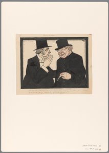 Návrh politického karikatury na téma Old Age Act: Onder Brothers od Albert Hahn (I)