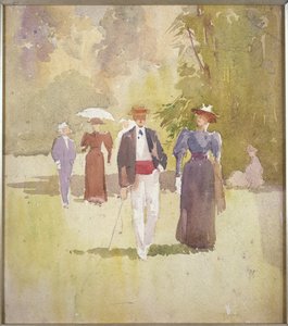 Procházka v parku od Albert Henry Fullwood