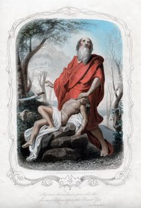 Nevkládej ruku na vodítko, teď vím, že se bojíš Boha, c1850. od Albert Henry Payne