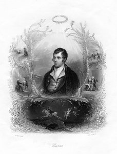 Robert Burns , skotský básník, 19. století.