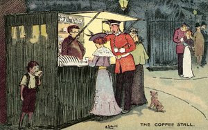 The Coffee Stall, Londýn od Albert Jnr. Ludovici