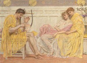 Hudebník od Albert Joseph Moore