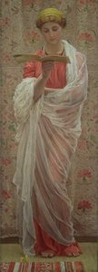 A Reader, kolem roku 1877 (olej na plátně) od Albert Joseph Moore