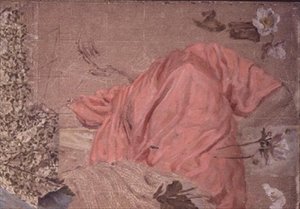 Studie přehozené postavy a květin od Albert Joseph Moore