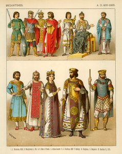 Byzantský kostým 800-1000 našeho letopočtu