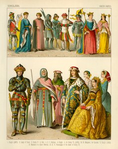 Anglický kostým 1400-1450 od Albert Kretschmer