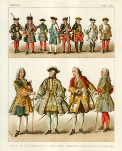 Francouzské kostýmy 1700-1750 od Albert Kretschmer