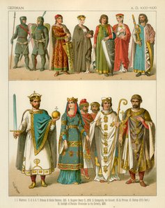 Německý kostým 1000-1100 našeho letopočtu od Albert Kretschmer