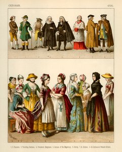 Německé kostýmy 1700 od Albert Kretschmer