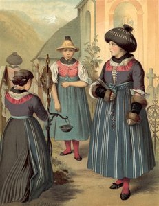 Německý kroj, Tyrolsko, Passeyer od Albert Kretschmer