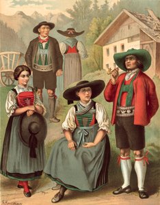 Německý kroj, Tyrol Sarnthal od Albert Kretschmer