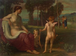 Amor a Psyché od Albert Lang