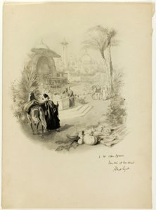 Studie pro ilustraci pro Aline, královnu Golcondy od Albert Lynch