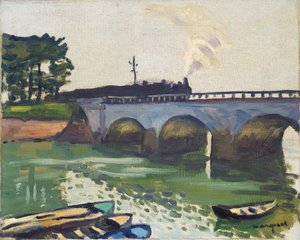 Most v Saint-Jean-de-Luz od Albert Marquet