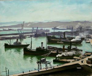 Přístav Alžír od Albert Marquet