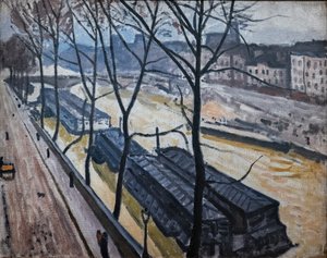 Paříž v zimě. Quai Bourbon od Albert Marquet