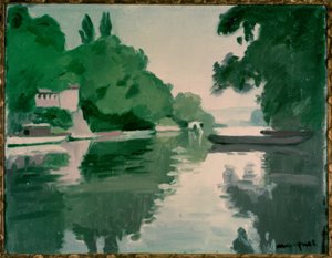 Krajina v Chenevières od Albert Marquet
