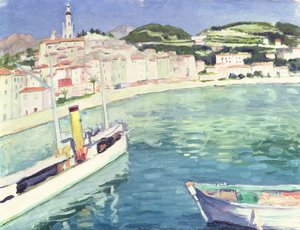 Přístav Menton od Albert Marquet