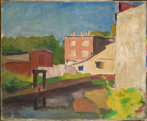 Růžový dům v Arcueilu od Albert Marquet