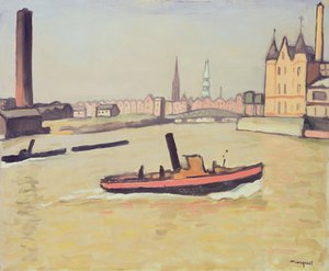 Přístav Hamburk od Albert Marquet