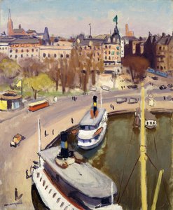 Stockholmský přístav od Albert Marquet