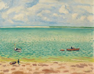 Pláž, Le Pyla od Albert Marquet