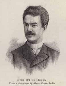 Julius Lieban , německý operní pěvec (litho) od Albert Meyer