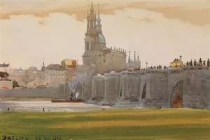 Pohled na Drážďany, 1898