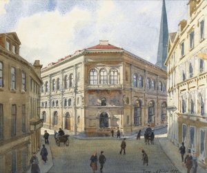 Pohled na burzu v Rize