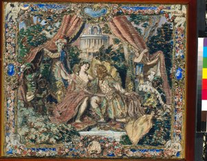 Přípravná výzdoba pro "Le Pavillon d