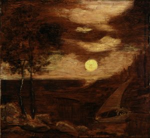 Loď milenců od Albert Pinkham Ryder
