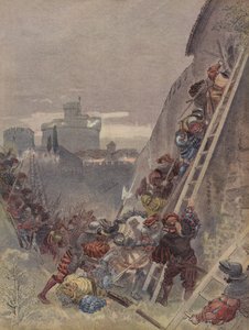Bourbon byl zabit při útoku na Řím 6. května 1527 od Albert Robida
