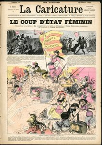 Ilustrace Albert Robida (1848-1926) pro obálku La Caricature (1880) od Albert Robida