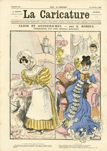 Ilustrace Albert Robida (1848-1926) pro obálku La Caricature (1880) od Albert Robida