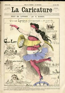 Albert Robidan (1848-1926) kuvitus Karikatyyrin (1880) kanteen od Albert Robida