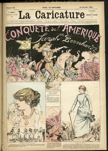 Ilustrace Albert Robida (1848-1926) pro obálku karikatury (1880) od Albert Robida