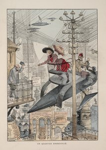Ilustrace k Le vingtième siècle: La vie électrique od Albert Robida