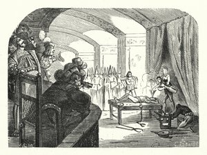 Inkvizice ve Francii za vlády Františka I. (rytina) od Albert Robida