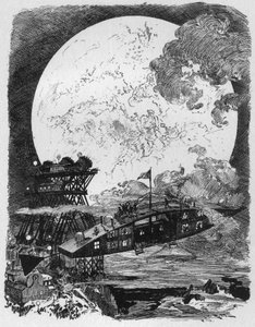 Space Conquete: Matka kuuhun od Albert Robida