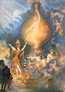 Pátá kniha, c1900 (ilustrace) od Albert Robida