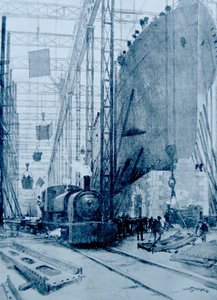 Britská loděnice od Albert Sébille