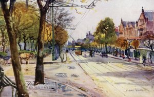 Lord Street, Southport (barevné lito)