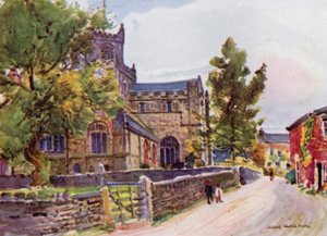 Převorský kostel, Cartmel (barevné lito)