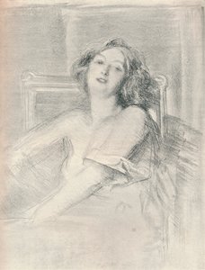 Litografický portrét ženy, c1905 od Albert de Belleroche